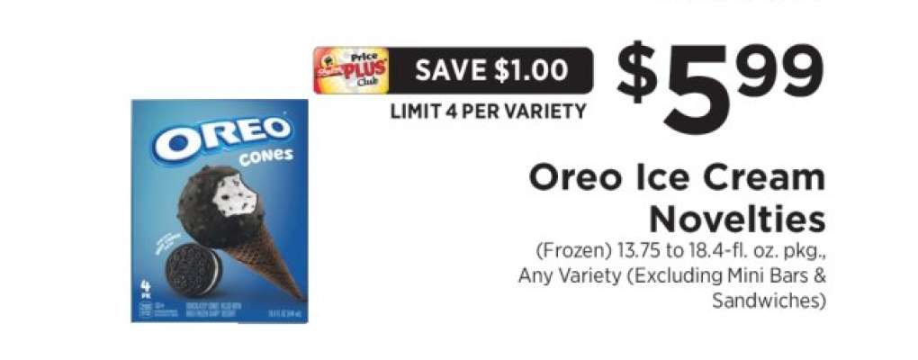 Oreo Ice Cream Novelties