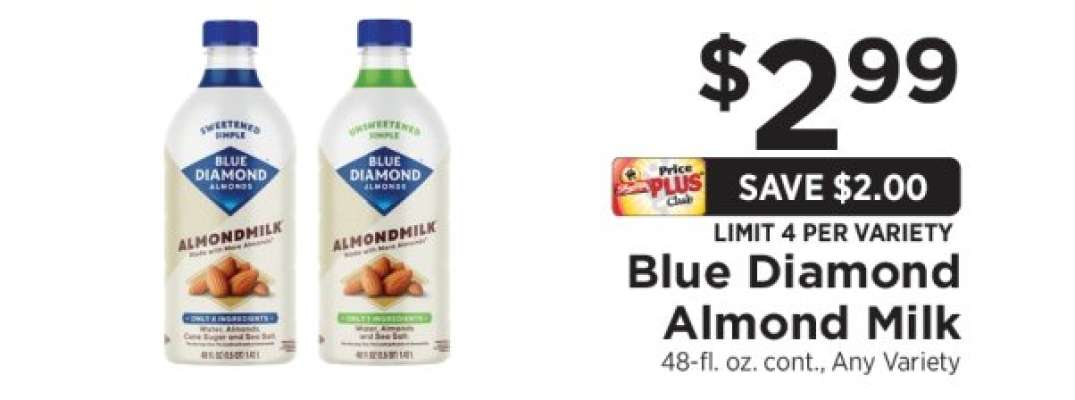 Blue Diamond almond milk