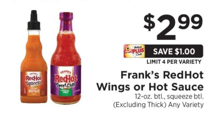 Frank's RedHot Wings or Hot Sauce