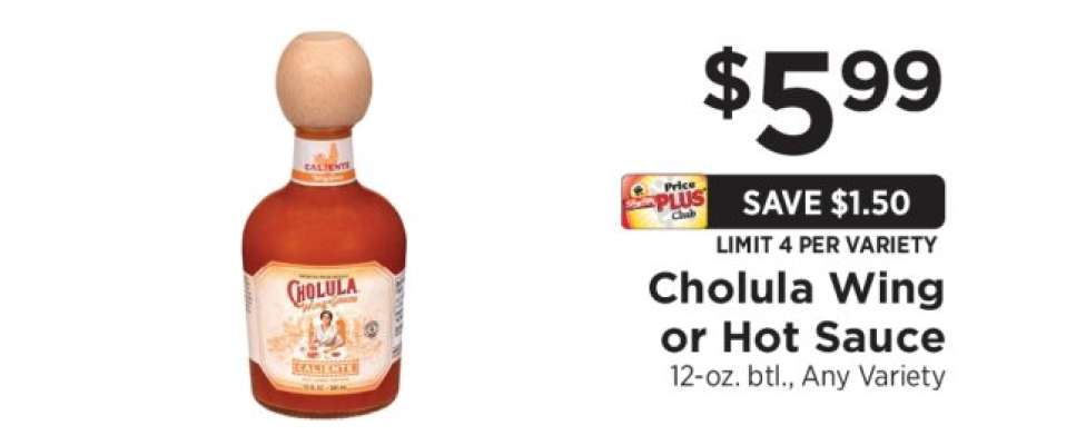 Cholula Wing or Hot Sauce