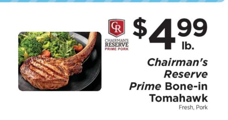 Chairman's Reserve Prime Bone-In Tomahawk