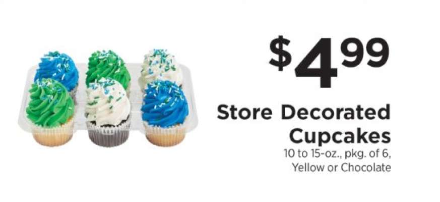 Store Decorated Cupcakes