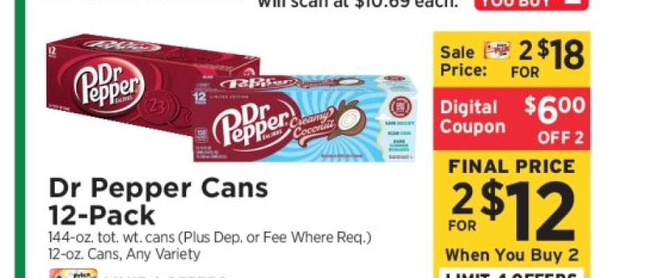Dr Pepper Cans 12-Pack