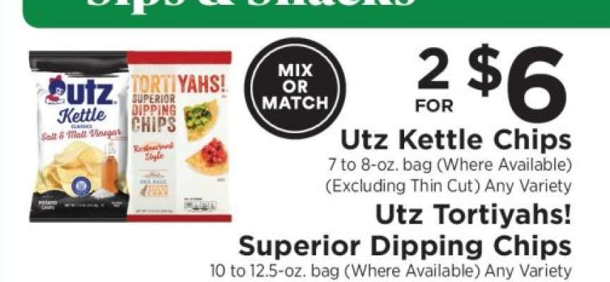 Utz Kettle Chips / Utz Tortiyahs! Superior Dipping Chips