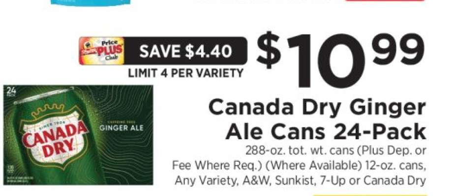 Canada Dry Ginger Ale Cans 24-Pack