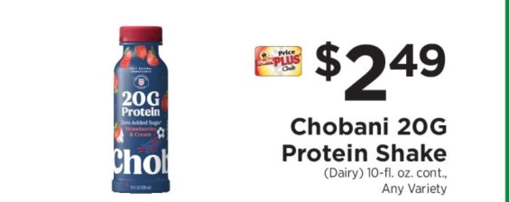 Chobani 20G Protein Shake
