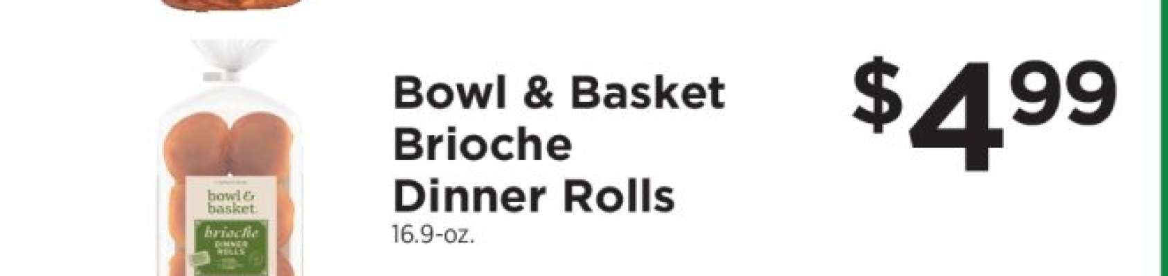 Bowl & Basket Brioche Dinner Rolls