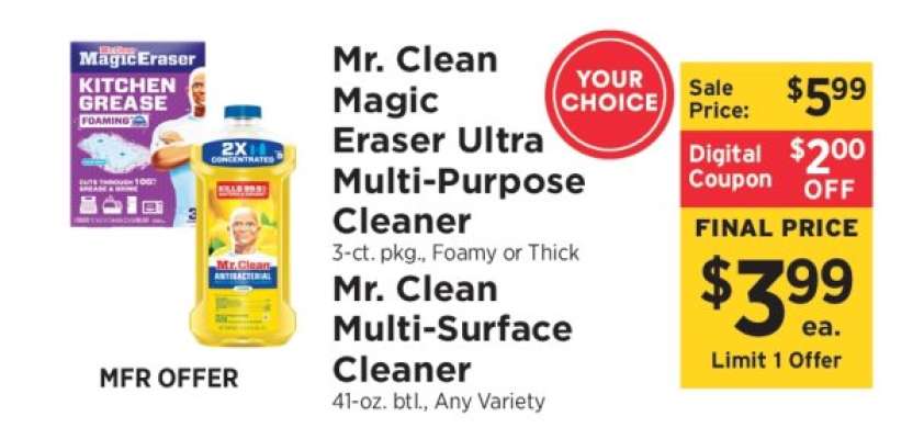 Mr. Clean Magic Eraser Ultra Multi-Purpose Cleaner
