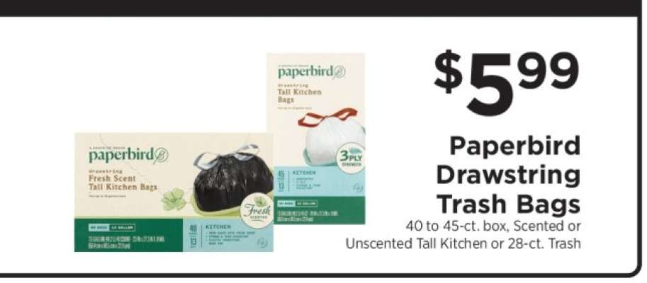 Paperbird Drawstring Trash Bags