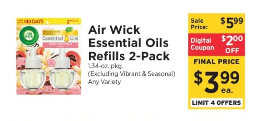 Air Wick Essential Oils Refills 2-Pack