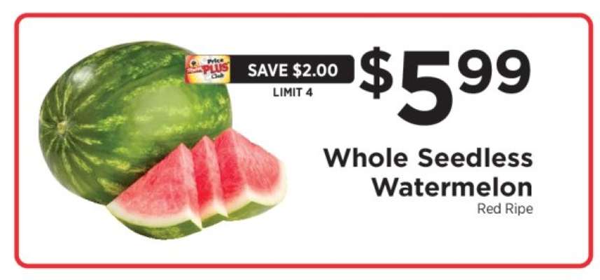 Whole Seedless Watermelon