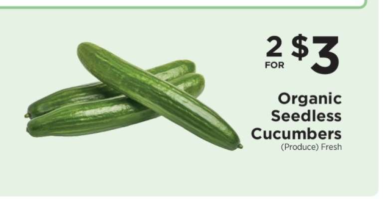 Organic Seedless Cucumbers