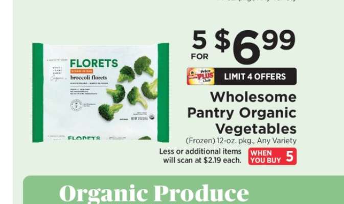 Wholesome Pantry Organic Vegetables