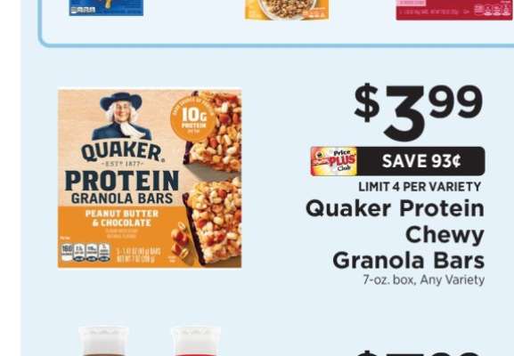 Quaker Protein Chewy Granola Bars