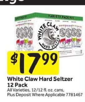 White Claw Hard Seltzer 12 Pack