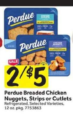 Perdue Breaded Chicken Nuggets, Strips or Cutlets