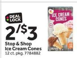 Stop & Shop Ice Cream Cones