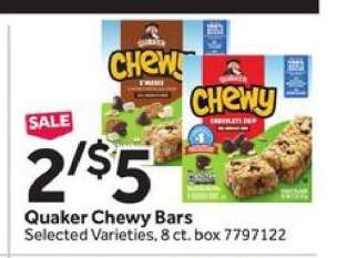 Quaker Chewy Bars