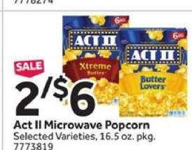 Act Ii Microwave Popcorn