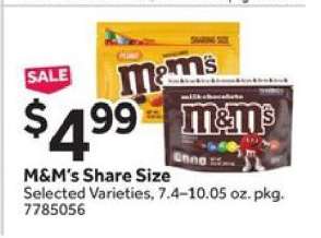M & M' s Share Size