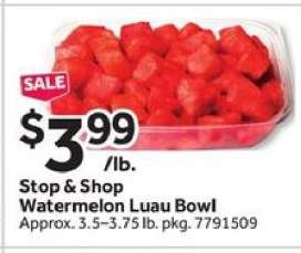 Stop & Shop Watermelon Luau Bowl