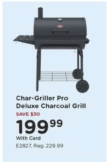 Char-Griller Pro Deluxe Charcoal Grill