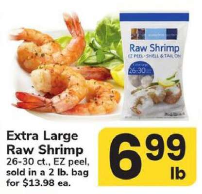 Extra Large Raw Shrimp