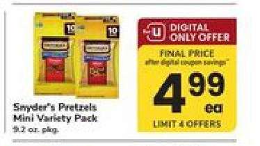 Snyder's Pretzels Mini Variety Pack