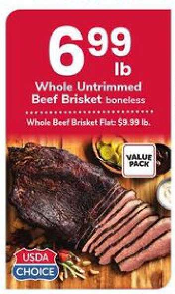 Whole Untrimmed Beef Brisket