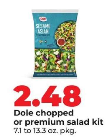 Dole Chopped or Premium Salad Kit