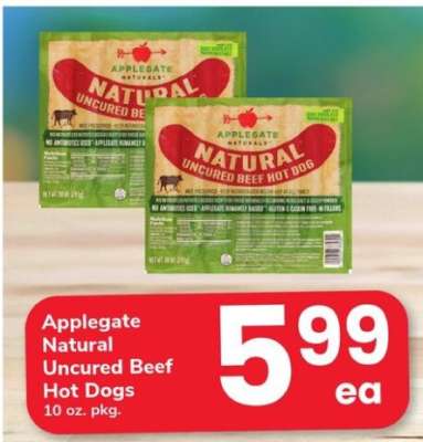 Applegate Natural Uncured Beef Hot Dogs