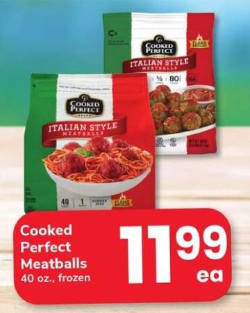 Cooked Perfect Meatballs