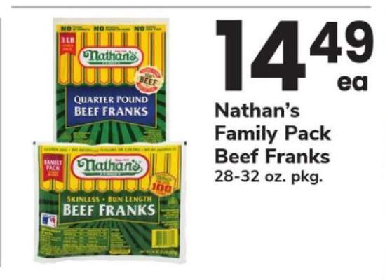 Nathan’s Family Pack Beef Franks