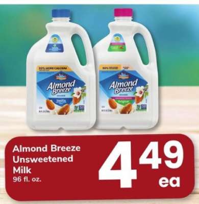 Almond Breeze Unsweetened Milk