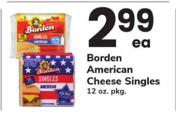 Borden American Cheese Singles