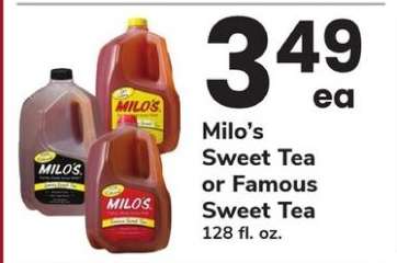 Milo's Sweet Tea or Famous Sweet Tea
