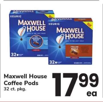 Maxwell House Coffee Pods