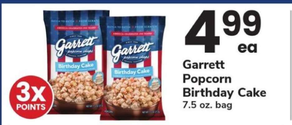 Garrett Popcorn Birthday Cake