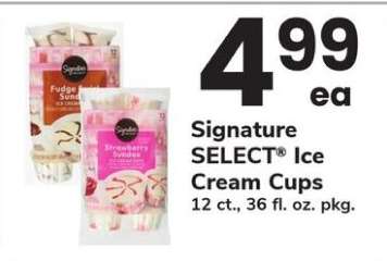 Signature SELECT Ice Cream Cups