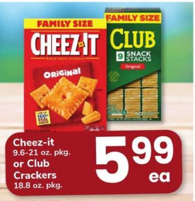 Cheez-it or Club Crackers