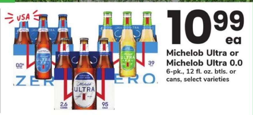 Michelob Ultra or Michelob Ultra 0.0