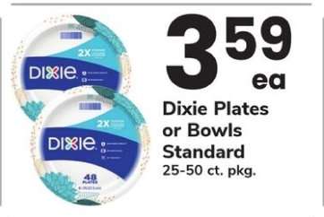 Dixie Plates or Bowls Standard