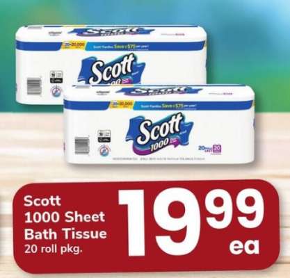 Scott 1000 Sheet Bath Tissue*