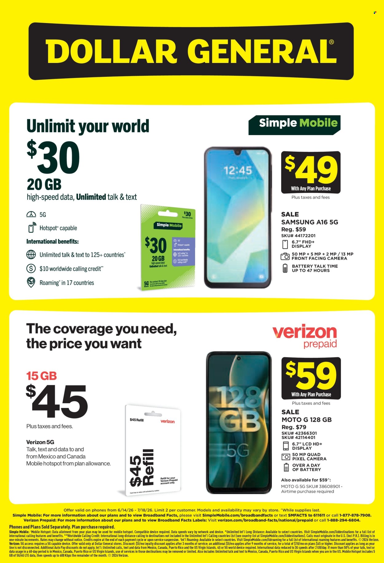Dollar General ad - 06/14/2026 - 07/18/2026. Page 2