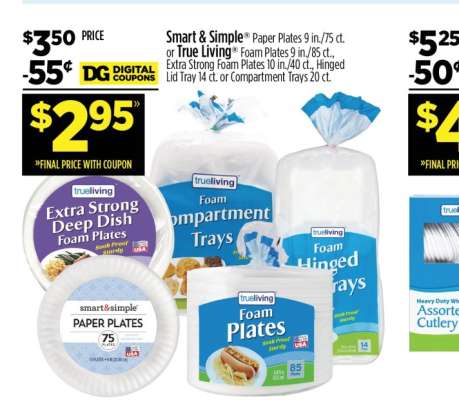 Smart & Simple Paper Plates 9 in./75 ct.