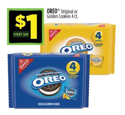 OREO® Original or Golden Cookies 4 ct.