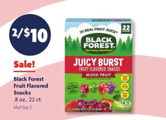 Black Forest Fruit Flavored Snacks