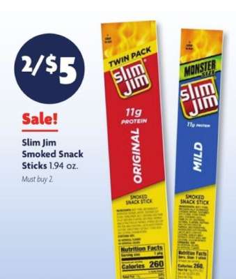 Slim Jim Smoked Snack Sticks