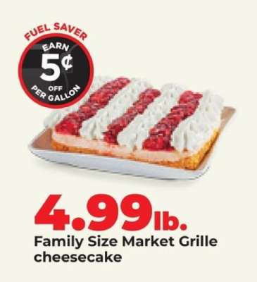 Family Size Market Grille cheesecake