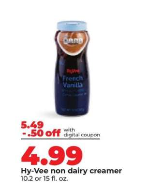 Hy-Vee non dairy creamer